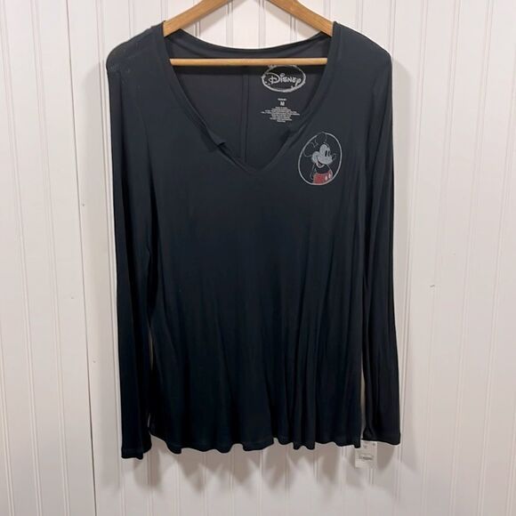 Disney Mickey Mouse v-neck long sleeve top - Picture 1 of 4